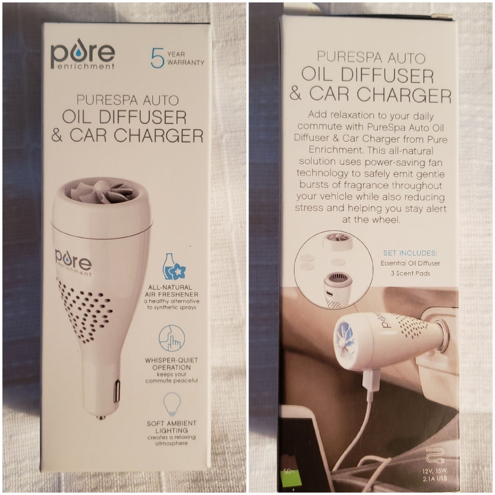 NIB PURE ENRICHMENT car oil diffuser